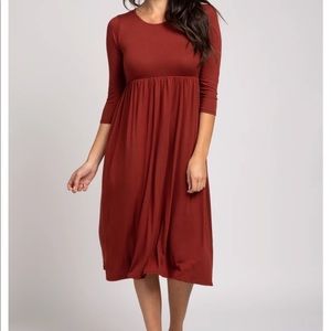 Woman’s Pinkblush 3/4 Sleeve Midi Dress XL